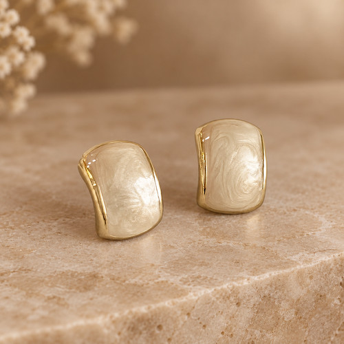 Damen ohrstecker goldfarben - damen,