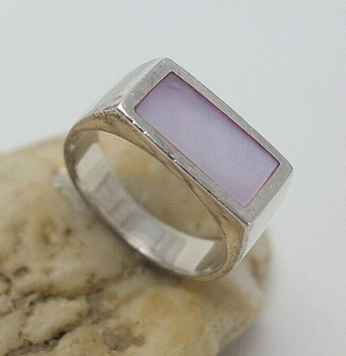668 schöner perlmutt ring - 668.,