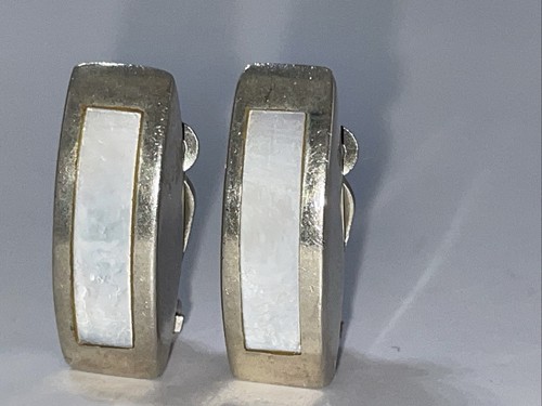 925 silber ohrclips perlmutt - silber, ohrclips+perlmutt