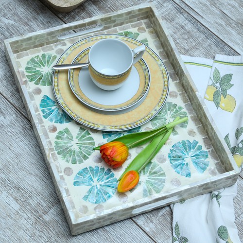 Tablett dekotablett mediterran - tablett,