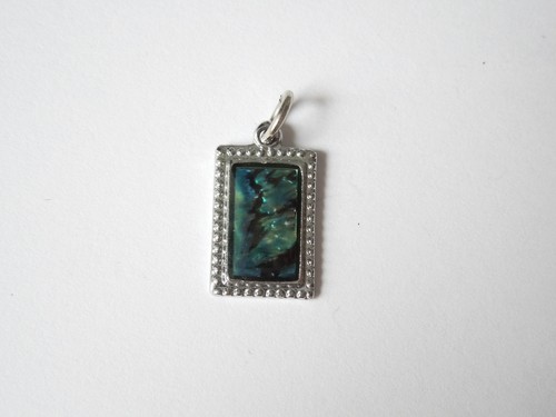 Abalone anhänger rechteck - anhänger,