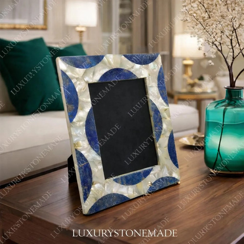 Lapislazuli perlmutt marmor - perlmutt,